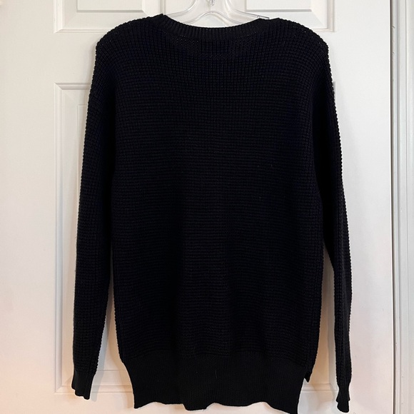 SOLD Wilfred Free Isabelli Sweater XS 100% Merino Wool Black - Picture 5 of 10